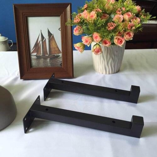 4 Industrial Shelf Brackets for Scaffold Board Shelves Home Decor 22cm 32cm