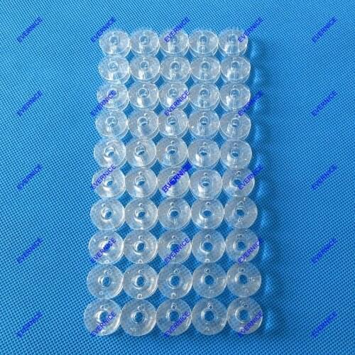50 Bobbins for Singer Plastic Sewing drop-in 66 Class 99 185 241 300 400 BERNINA 719