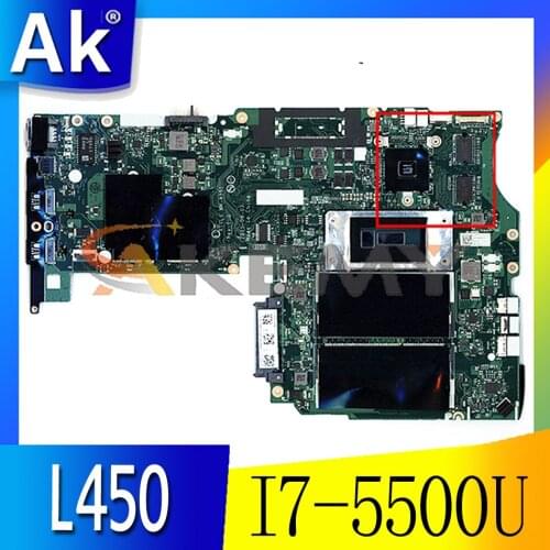 Akemy For CPU. I7.5500U R5 M240 2G Aivl nm-a351 Motherboard Lenovo ThinkPad L450 Laptop PC Board 100% Test OK