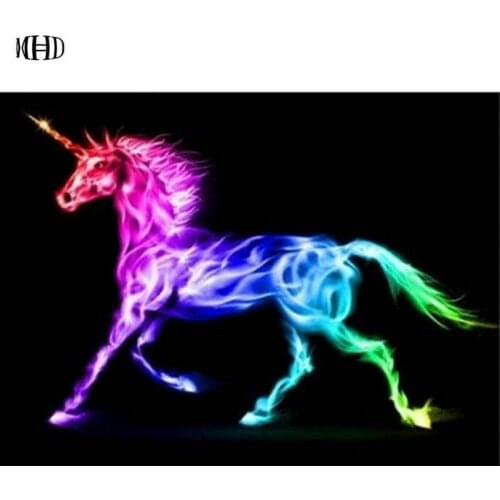 3D Unicorn Full Square DIY Diamond Painting 3D Diamond Cross Stitch 5D Diamond Embroidery Diamond Mosaic Unicorn new hot
