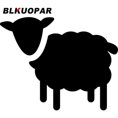 BLKUOPAR for Sheep Icon Car Stickers Creative Occlusion Scratch Decals Personality Laptop Windows Decor Car Door Protector