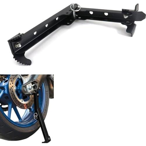 Side Bike Stand Universal Fit For Yamaha YZF R6 R1 R25 R125 R3 MT-25 MT-03 MT-01 MT-07 MT-09 TMAX500 FZ6R FJR1300 XJR1300 MT-125