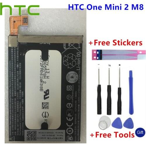 HTC 100% Original m8 mini Battery BOP6M100 For HTC One Mini 2 M8 MINI High Quality Well-tested Spare Phone Battery +Tools