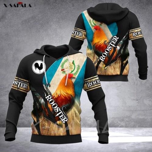 Farm Free Life ROOSTER 3D Printed Hoodie Man Female Zipper Pullover 1 Sweatshirt Hooded Jersey Streetwear Tracksuits