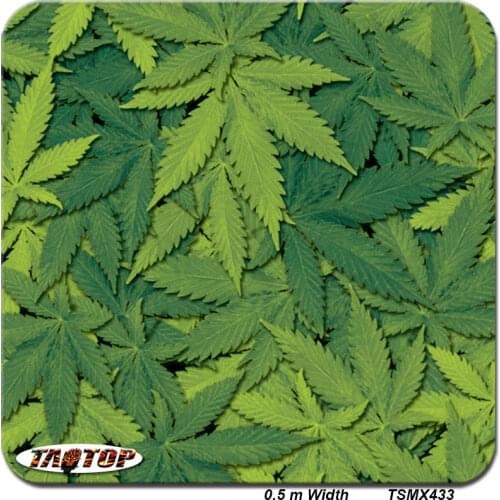 ITAATOP TSMX433 0.5m *2M green tree leaves camo hydro dipping film hydrographic film water transfer printing film