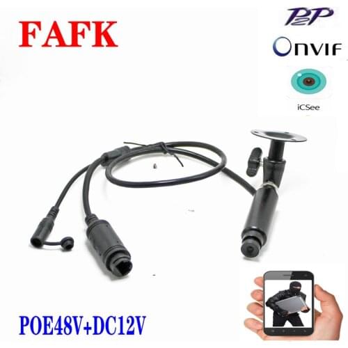 Mini 1080P POE H.265 IP probe camera Hidden mini surveillance anti-theft camera Mobile APP ICSEE remote viewing ONVIF