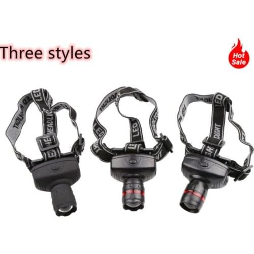 Multifunctional Waterproof Powerful LED Headlamp Portable Mini Focusing Head Rechargeable Fishing Headlight Head Torch Head Lamp