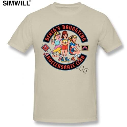 Roller Skate Club Tees Mens Vintage Short Sleeve Cotton T Shirts Crew Neck T-Shirt Designer Apparel Dropshipping