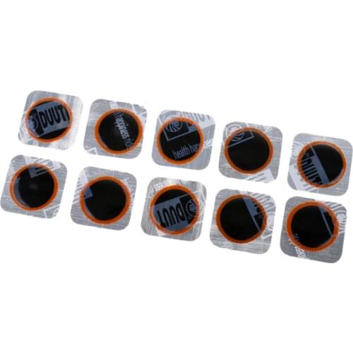Set Of 10 Bicycle Bike Tire Repair Inner Tube Puncture Patches Road Side