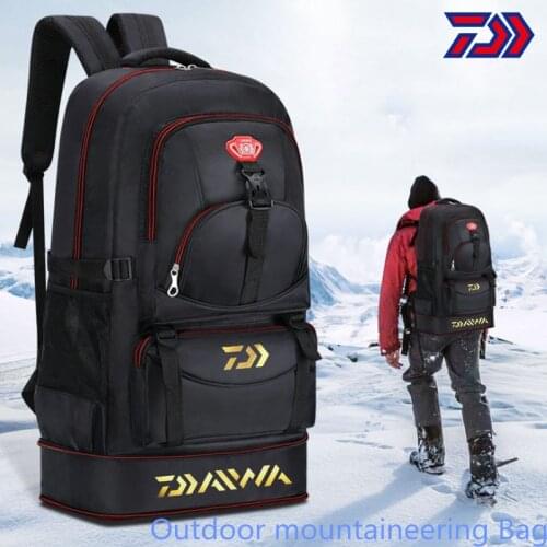 2021 New Outdoor Camping Climbing Bag Waterproof Mountaineering Hiking Backpacks Sport Fishing Bag Climbing 55L Fishing Rucksack