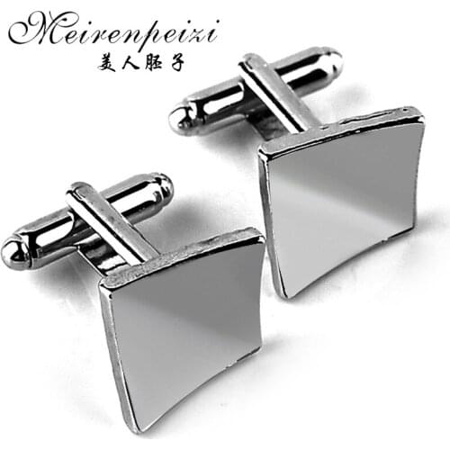 New Design 1Pair France Cufflinks For Men Jewelry High Quality Simple Classic Geometry Men Shirts Cuff Links Wedding Male Custom