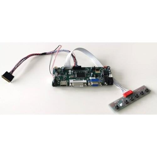 Fit LTN101AT03 series 1366*768 VGA DVI 10.1" LVDS 40Pins notebook LCD panel WLED M.NT68676 screen controller board DIY kit