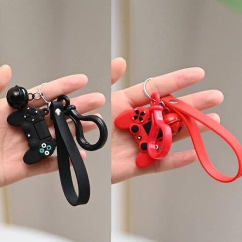 Durable PVC Video Game Controller Handle Pendant Keychain Bag Decor Game Player Keyring Game Supplies Fashion Jewelry