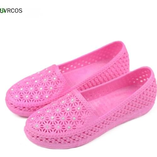 Womens Summer Beach Soft Sole Shoes 2021 Breathable Womens Slippers Sandals Casual Shoes Outdoor Anti Slip Comfort Large Size
