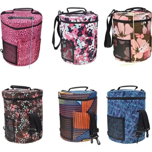 Knitting Bag Portable Yarn Storage Bag for Wool Crochet Hooks Knitting Needles Sewing Supplies Set DIY Household Organizer