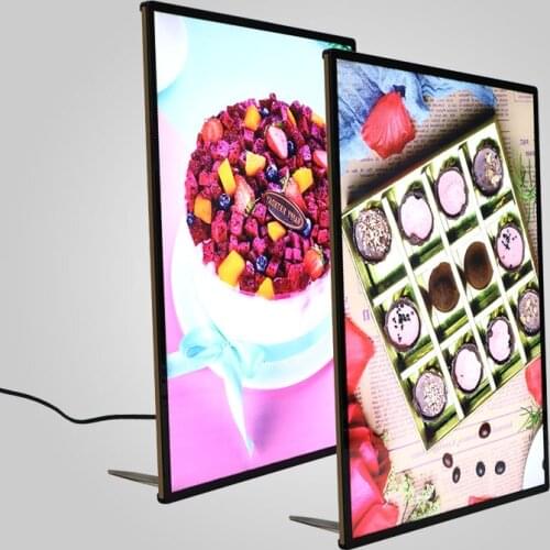Light box ad led backlit menu boards slim light box advertise