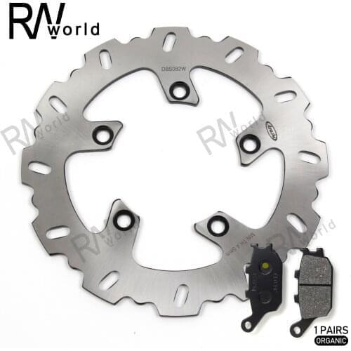 Motorcycle 1 Set CNC Rear Brake Discs Rotors & Brake Pads For YAMAHA FZ6 2004 2005 2006 2007 FZ-6 / FZ6 FZ6 FAZER 600 04-07 New