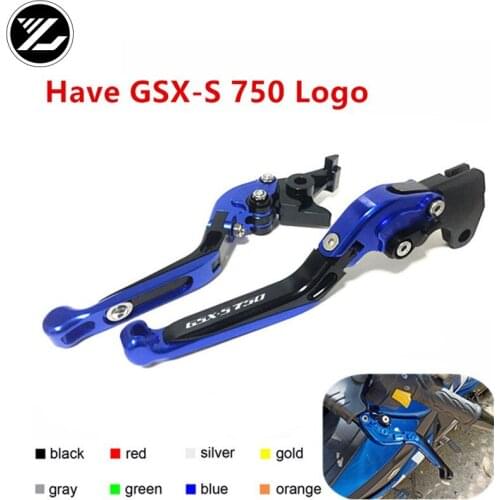 Have GSX-S 750 Logo For SUZUKI GSX-S750 GSX S750 GSX-S 750 GSXS750 2011-2018 Motorcycle Folding Extendable Brake Clutch Levers
