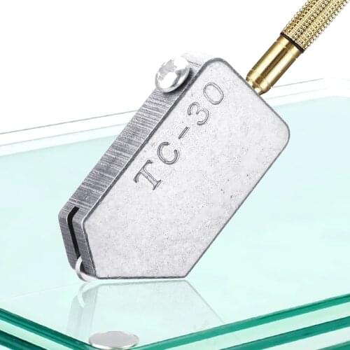 HOOMIN TC-30 Glass Cutter Tile Straight Cutting for 2-8mm Glass Straight Cutting Tool Head Replacement Accessories