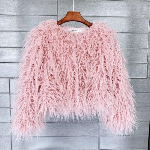 Womens Ladies Jacket Faux Fur Coats Casual Outerwear Tops Open Front Cardigan Jacket
