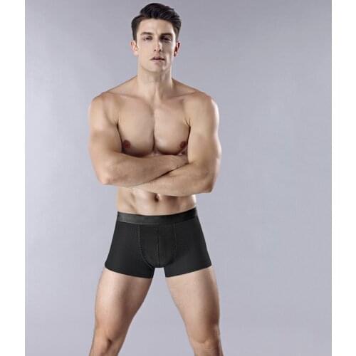 Mens Underwear Mesh Breathable And Comfortable Bright Muscle Pure Ice Silk Antibacterial Underwear