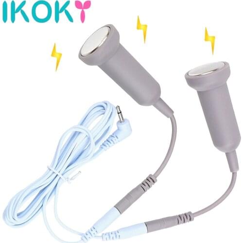 IKOKY Electric Shock Breast Massager Nipple Stimulator Whole Body Massage Sex Toys for Couples Adult Games Sex Products