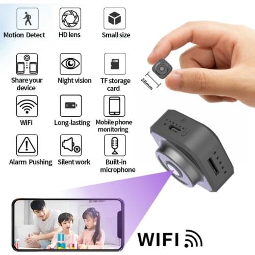 Mini Wifi Camera HD 1080P Wireless Camcorder Home Security Motion Detection Nanny IP P2P Camera DVR Rechargeable Battery cam