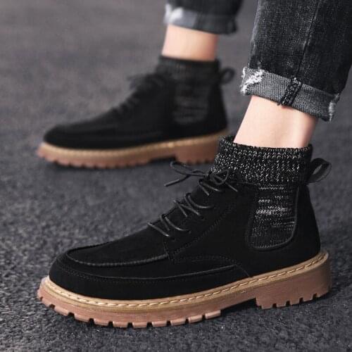 Mens Shoes Casual Fashion Sports Shoes Lightweight And Breathable Mens Casual Shoes Martin Boots Youth All-match Mens Shoes
