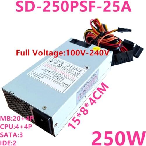 New PSU For R-Senda Flex12V Small 1U Rated 250W Power Supply SD-250PSF-25A