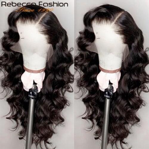 Loose Deep Wave Wig Lace Front Human Hair Wigs Brazilian Human Hair Wigs Remy Lace Frontal Wig Pre-Plucked Closure Wig for Women