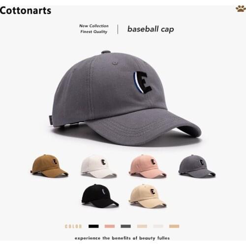 Casual Cotton Baseball Caps Unisex Trend Letters E Embroidery Dad Hat Cap Women Streetwear Snapback Hip Hop Kpop Hat Gorras Male