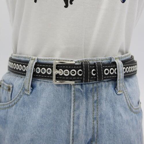 High Quality Eye Belt Luxury Brand Leather Women Belts NEW Black Pin Buckle Pant Strap Band Birthday Gift Jeans Students Party