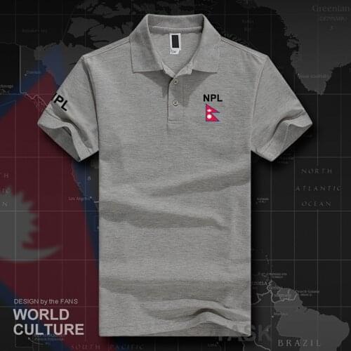 Nepal NPL polo shirts men short sleeve white brands printed for country 2017 cotton nation team flag new fashion Nepali Nepalese