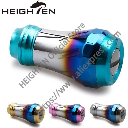 HEIGHTEN 8.9g Aviation Aluminum Fishing Reel Knob 37mm Gradient Knobs Compatible for Daiwa Shimano Fishing Reel Accessories