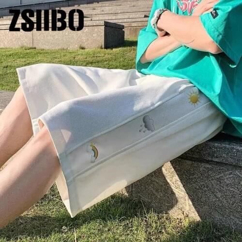 Sports shorts female summer loose straight ins tide high waist thin casual wide-leg five-point shorts womens shorts Shorts