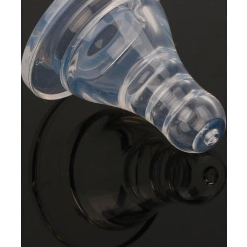 Silicone Standard Neck Soft Teats Cross Hole Natural Flow Nipples