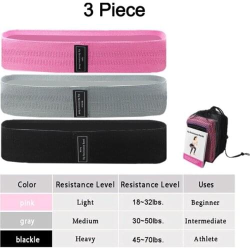 1/2/3PCS Fitness Rubber Band Elastic Yoga Resistance Bands Set Hip Circle Expander Bands Gym Fitness Booty Band Home Workout