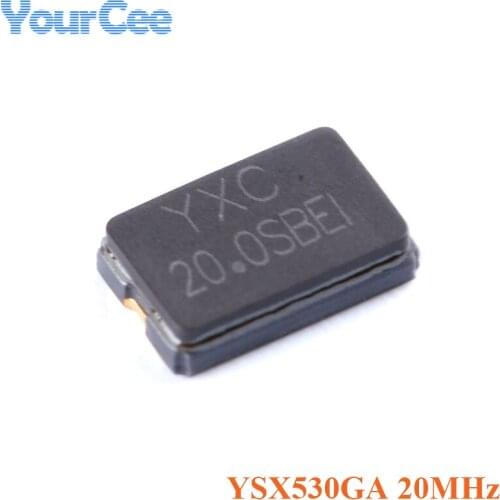 10pcs 20.000MHz 20.000M YSX530GA SMD Passive Crystal Oscillators 20M 20MHZ ± 10PPM 20pF X503220MSB2GI/5032_2P