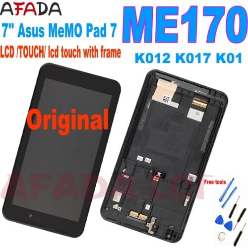 7” For Asus MeMO Pad 7 FE7010CG FE170CG FE170 ME170C ME170 K012 K017 K01 LCD Display Touch Screen Digitizer Assembly with Frame