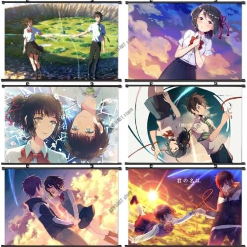 Anime Your Name Wall Art Canvas Painting Nordic Posters and Prints Room Decor Pictures Living Kids Home Decoration Wall Decor