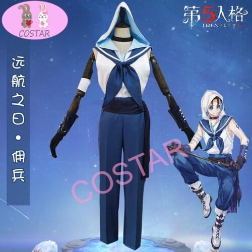 Anime! Identity V Naib Subedar Oceangoing Voyage Day Sailor Suit Uniform Cosplay Costume Halloween Party Dailydress 2021 NEW