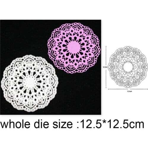Flower Circle Frame Metal Cutting Dies Stencil For DIY dies Scrapbooking Embossing Die Cut Album Card Making Craft dies new 2020