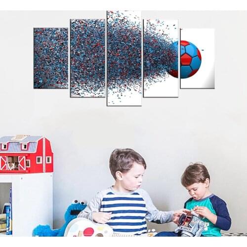 Football Painting Soccer Color Pictures for Living Room Wall Art Canvas Painting Sport Poster Art Print Modern Home Wall Decor