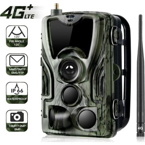 HC-801LTE 4G Hunting Camera 16MP 32GB Trail Camera IP66 Photo Traps 0.3s Wild Camera With 5000Mah Lithium Battery