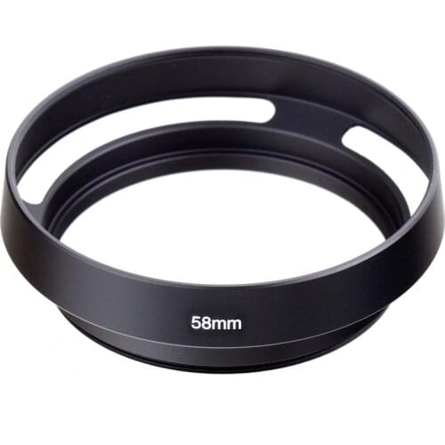58mm Black Vented Curved Metal camera lens Hood for Leica M for Pentax for Sony for Olympus For canon nikon