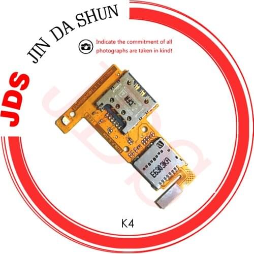 JDS For LG K4 LTE K120e Micro SD Memory SIM Card Holders Slot Reader Flex Cable Replacement Parts