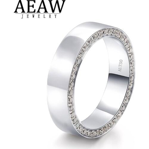 With Certificate Moissanite Rings for Woman Men Wedding Bands Solid Real Jewelry Top Quality D Color VVS1 Round Cut Moissanite