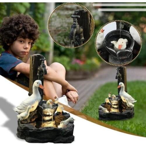 Creative Ducks Resin Garden decoration Home outdoor accessories Simulated animal ornaments garden miniatures