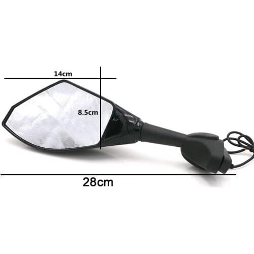 Motorcycle Rearview Mirror with turning light For Kawasaki ZZR400 ZZR600 2005 2006 2007 650R ER6F 2006 2007