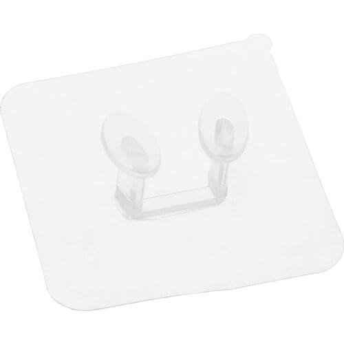 New Adhesive Plug Holder Wire Cord Hanger Organizer Hooks Rack Wall Transparent Home